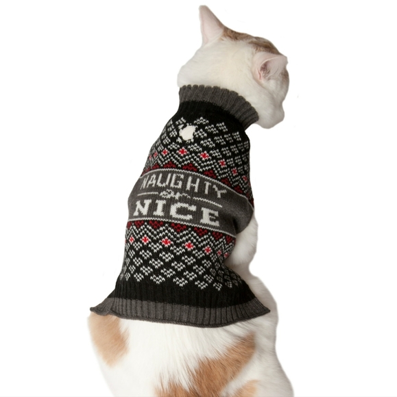 Life Soft Knit "Naughty or Nice" Sweater For Dog/Cat - Picture 2 of 5